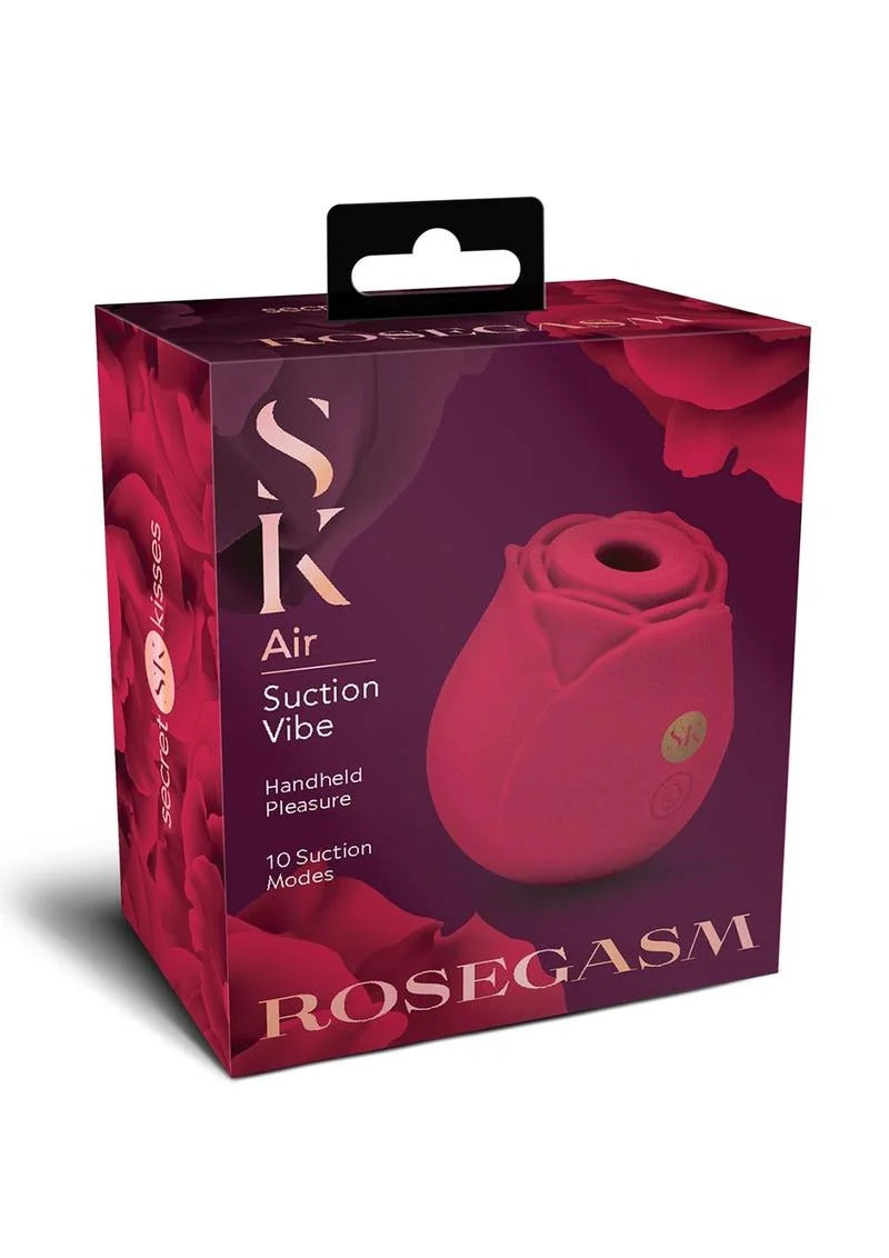 Secret Kisses Rosegasm Air Suction Clitoral Vibe