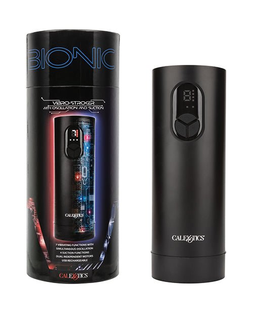 Bionic Vibro Stroker w/Oscillation & Suction - Black | Shop Lowest Prices at fonlove.shop
