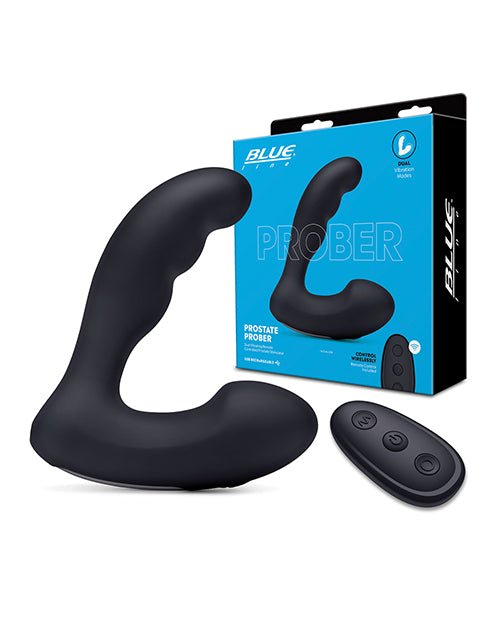 Blue Line Vibrating Prostate Prober w/Remote - Black | Shop Lowest Prices at fonlove.shop