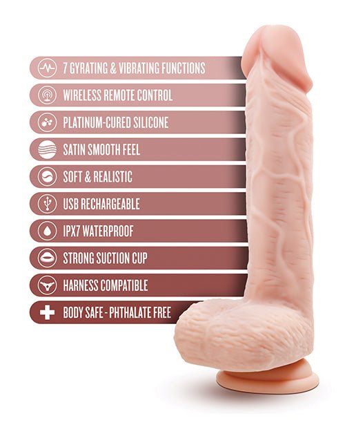 Blush Dr. Skin Dr Ethan 8.5" Gyrating Dildo - Beige | Shop Lowest Prices at fonlove.shop