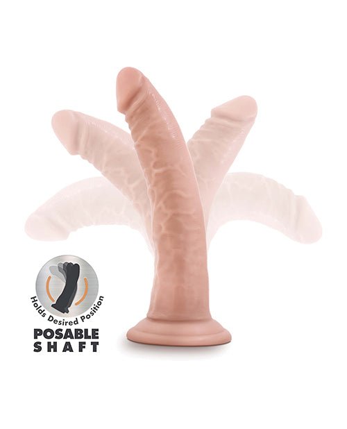 Blush Dr. Skin Plus 7" Posable Dildo - Vanilla | Shop Lowest Prices at fonlove.shop