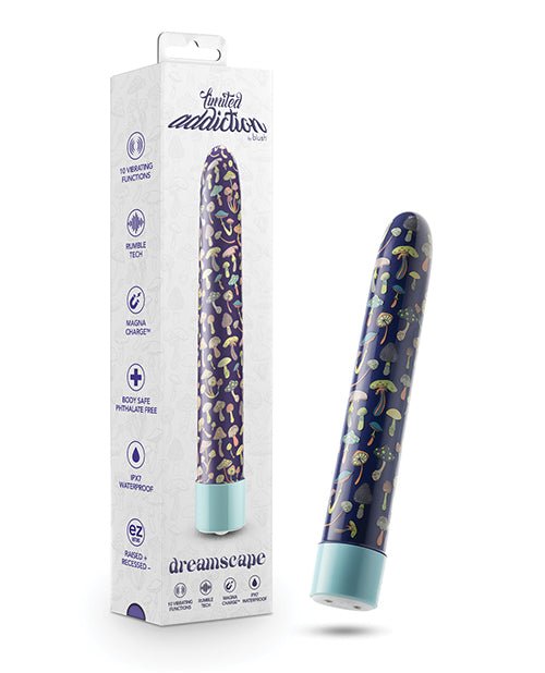 Blush Limited Addiction Dreamscape 7" Rechargeable Vibe - Blue | Shop Lowest Prices at fonlove.shop