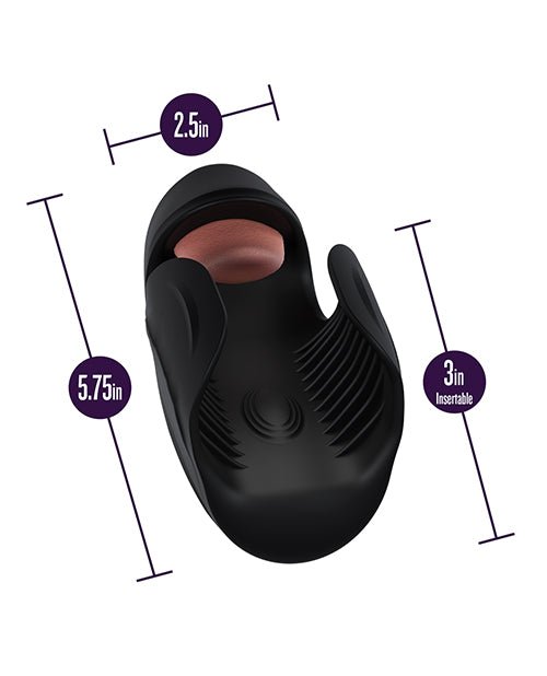 Blush M For Men - Lickety Split - Vibrating Penis Head Stimulator - Black | Shop Lowest Prices at fonlove.shop
