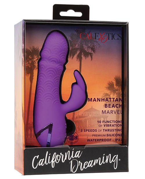 California Dreaming Manhattan Beach Marvel Dual Stimulation Vibe - Purple | Shop Lowest Prices at fonlove.shop