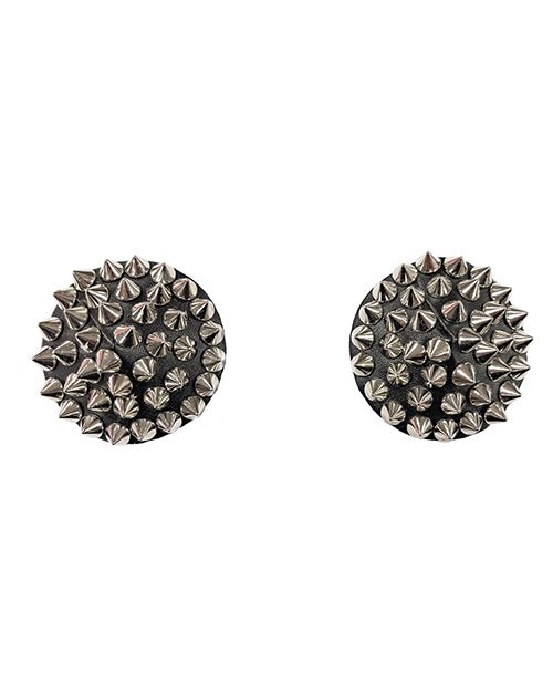 Darque Round Spiked Reusable Pasties - Black O/s | Shop Lowest Prices at fonlove.shop