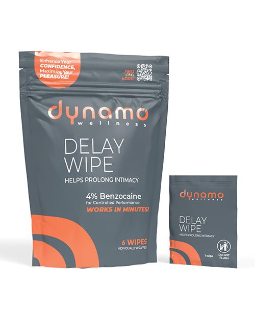 Dynamo Wellness Delay Wipe 4% - 6 Pack | Shop Lowest Prices at fonlove.shop