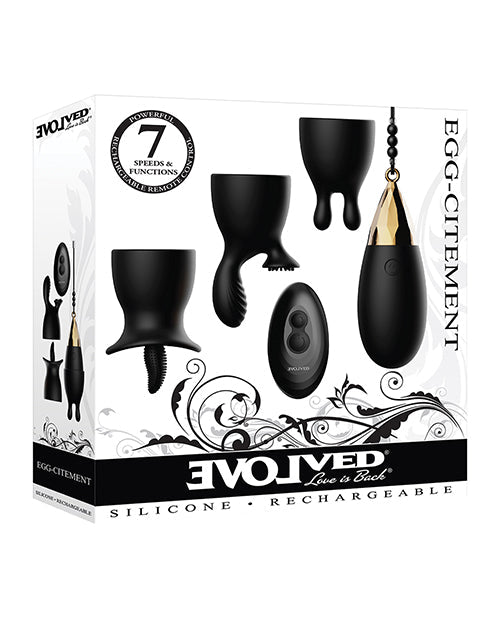 Evolved Egg Citement Rechargeable Bullet - Black/gold | Shop Lowest Prices at fonlove.shop