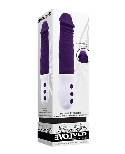 Evolved Plum Thrust Realistic Shaft Vibrator - Purple | Shop Lowest Prices at fonlove.shop