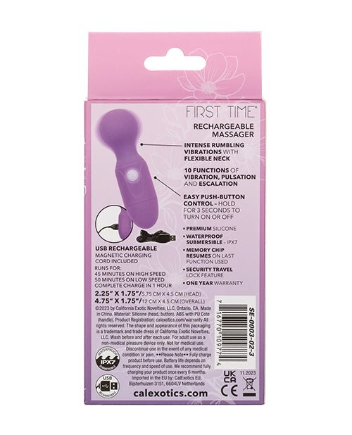 First Time Rechargeable Vibrator Massager - Purple | Shop Lowest Prices at fonlove.shop