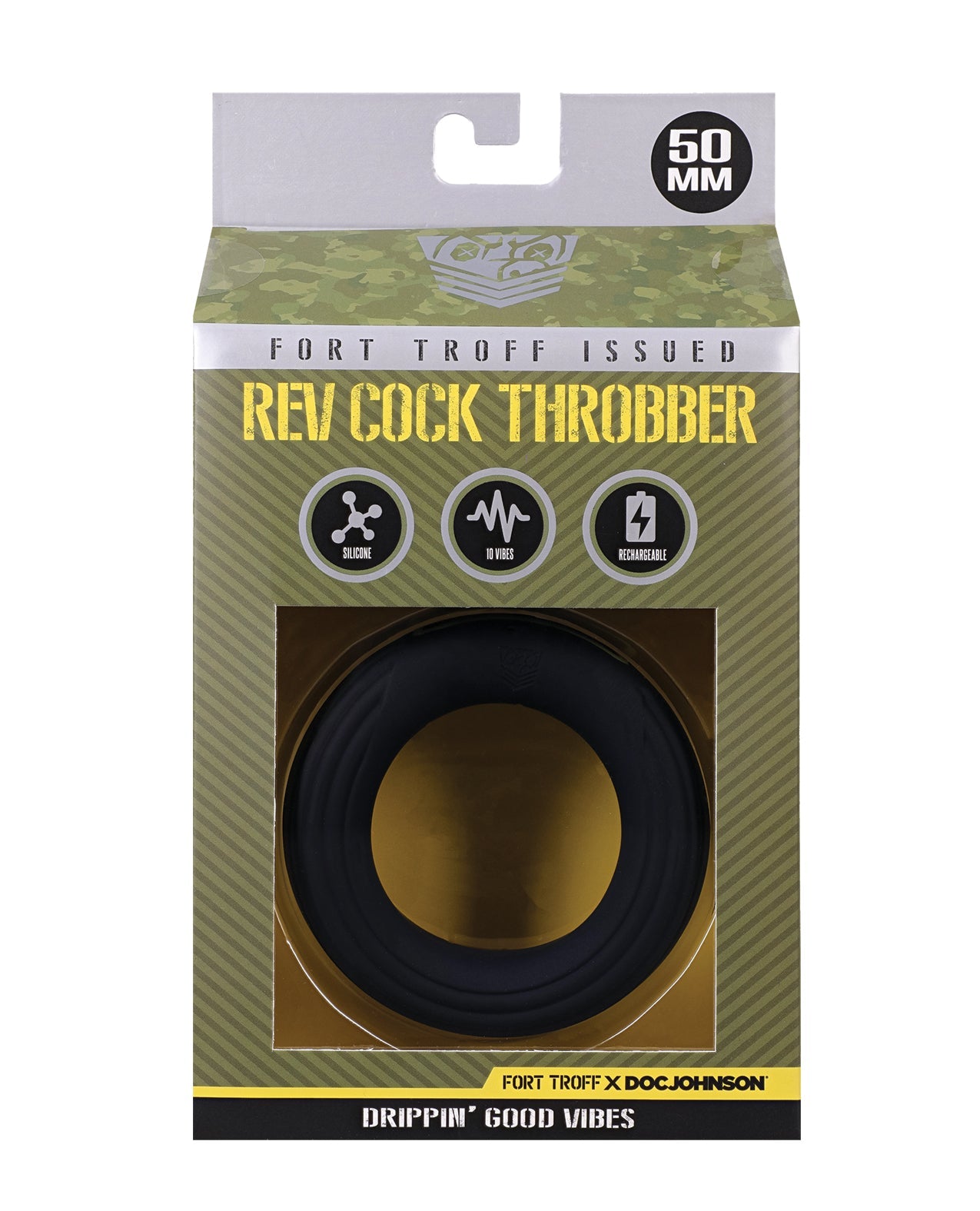 Fort Troff Rev Cock Throbber Vibrating Cock Ring - Large, Black | Shop Lowest Prices at fonlove.shop