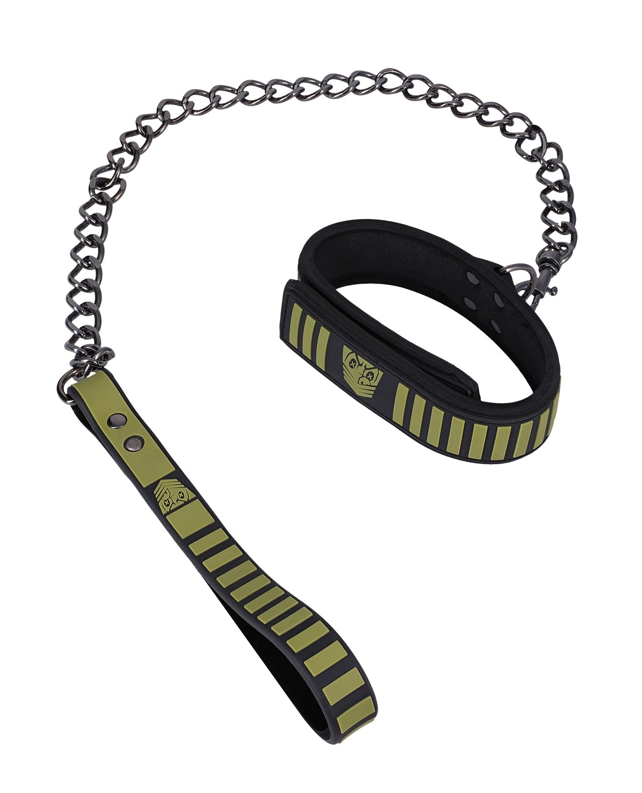 Fort Troff Tactical Collar & Leash - Black/Green | Shop Lowest Prices at fonlove.shop