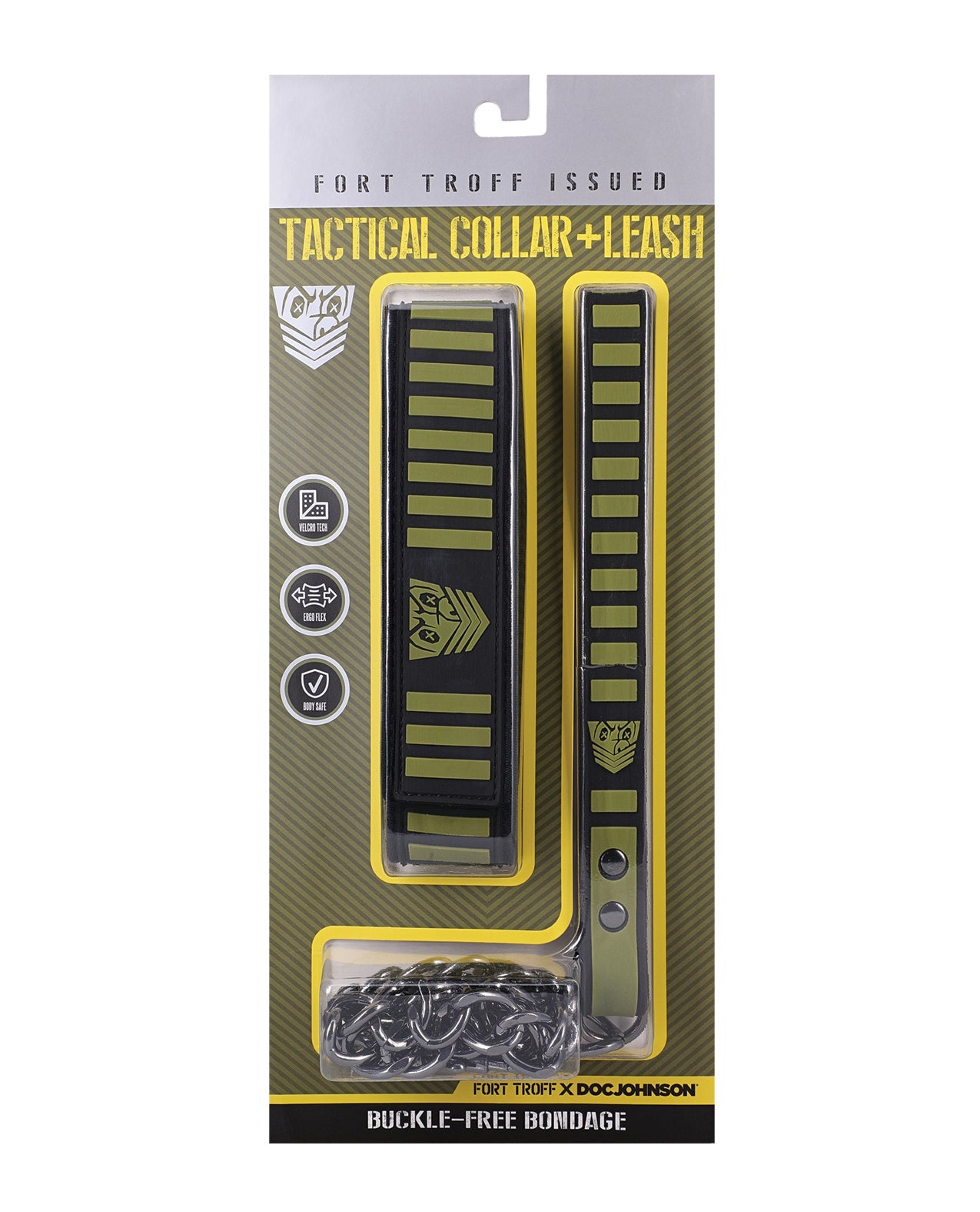 Fort Troff Tactical Collar & Leash - Black/Green | Shop Lowest Prices at fonlove.shop