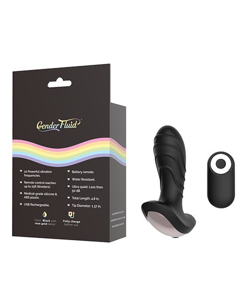 Gender Fluid Buzz Anal Vibe w/Remote - Black | Shop Lowest Prices at fonlove.shop