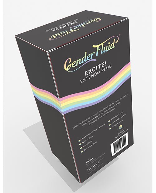 Gender Fluid Excite! Extendo Plug - Silver | Shop Lowest Prices at fonlove.shop