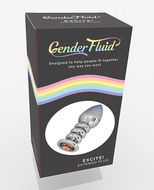 Gender Fluid Excite! Extendo Plug - Silver | Shop Lowest Prices at fonlove.shop