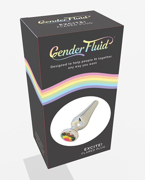 Gender Fluid Excite! Flared Plug - Silver | Shop Lowest Prices at fonlove.shop