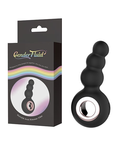 Gender Fluid Quiver Anal Ring Bead Vibe - Black | Shop Lowest Prices at fonlove.shop