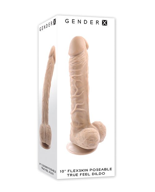 Gender X Flexskin Poseable True Feel 10" Dildo - Light | Shop Lowest Prices at fonlove.shop