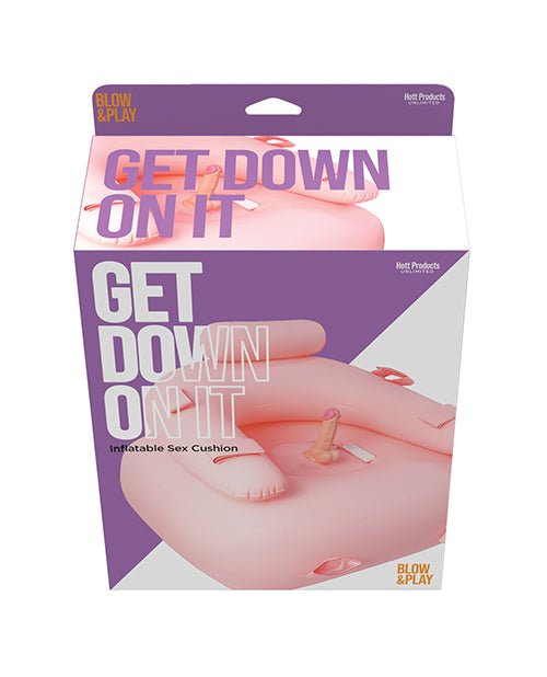 Get Down On It Inflatable Cushion w/Remote Controlled Dildo & Wrist/Leg Strap | Shop Lowest Prices at fonlove.shop