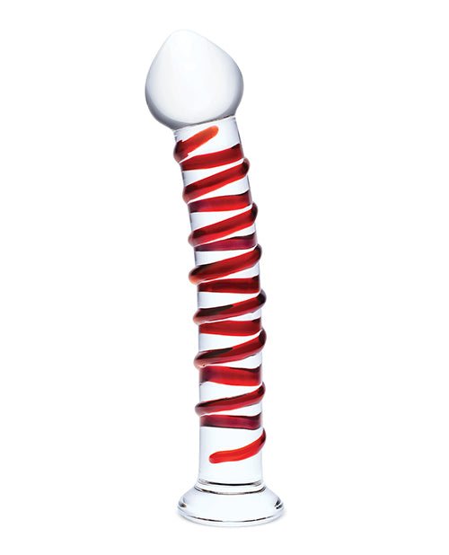 Glas 10" Mr. Swirly Dildo - Red | Shop Lowest Prices at fonlove.shop