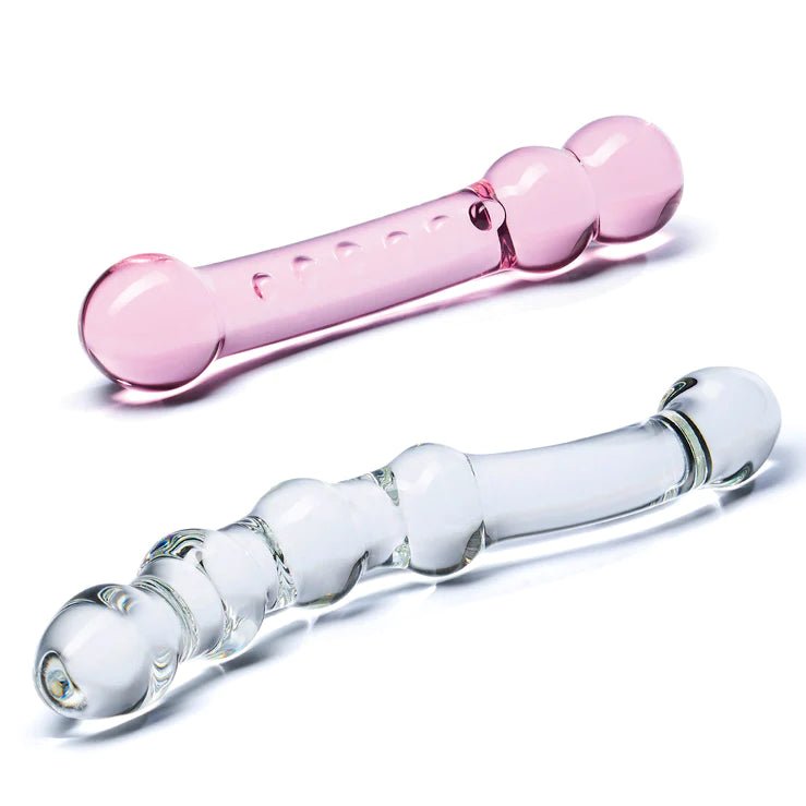Glas 2 Pc Double Pleasure Glass Dildo Set | Shop Lowest Prices at fonlove.shop