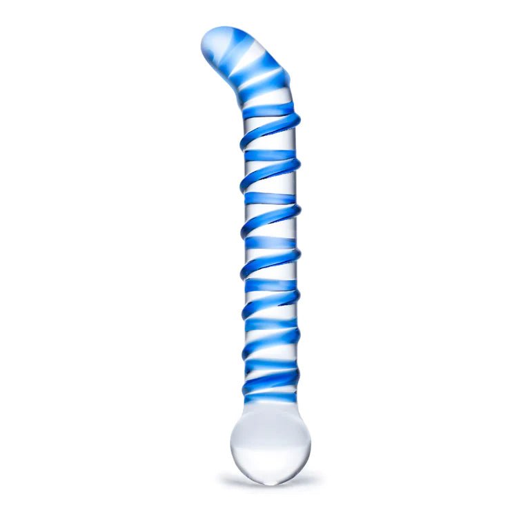 Glas Mr. Swirly 6.5" G - spot Glass Dildo | Shop Lowest Prices at fonlove.shop
