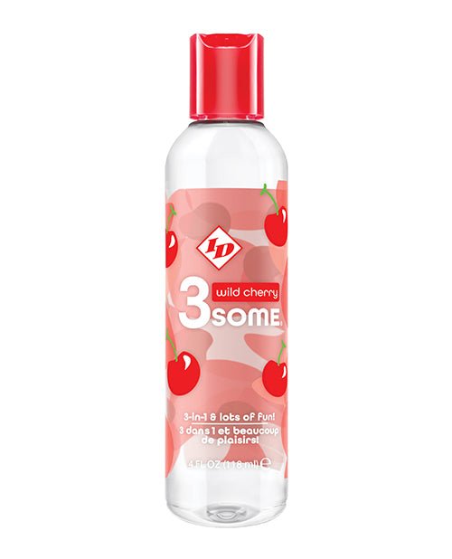 ID 3some 3 in 1 Lubricant - 4 oz Wild Cherry | Shop Lowest Prices at fonlove.shop