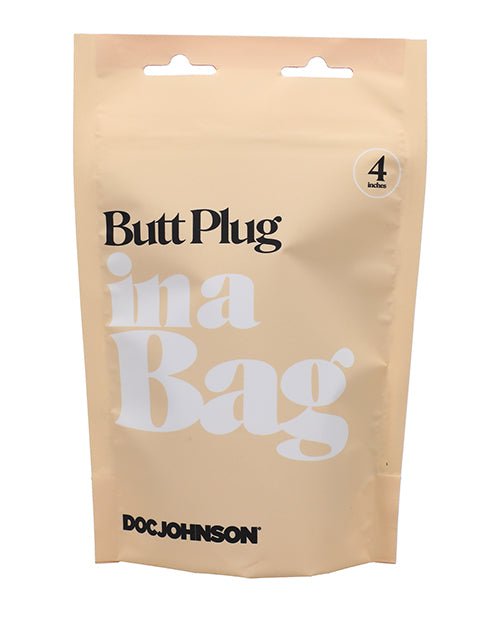 In A Bag 4" Butt Plug - Black | Shop Lowest Prices at fonlove.shop
