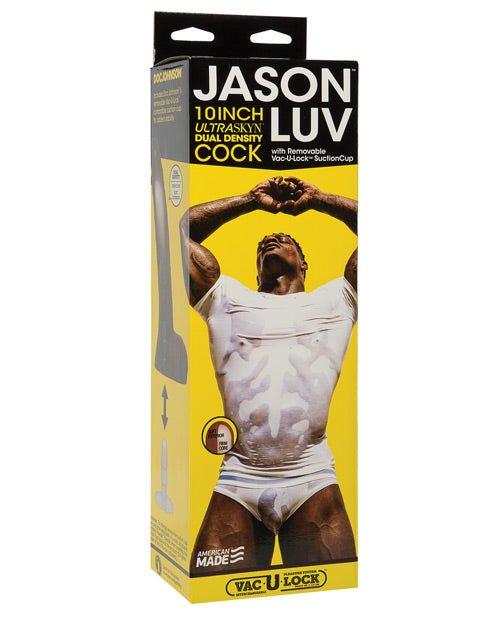 Jason Luv 10" Ultraskyn Cock W/removable Vac - u - lock Suction Cup - Chocolate | Shop Lowest Prices at fonlove.shop