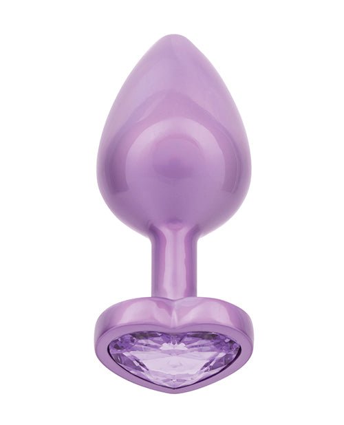 Jewel Amethyst Heart Butt Plug - Large, Purple | Shop Lowest Prices at fonlove.shop