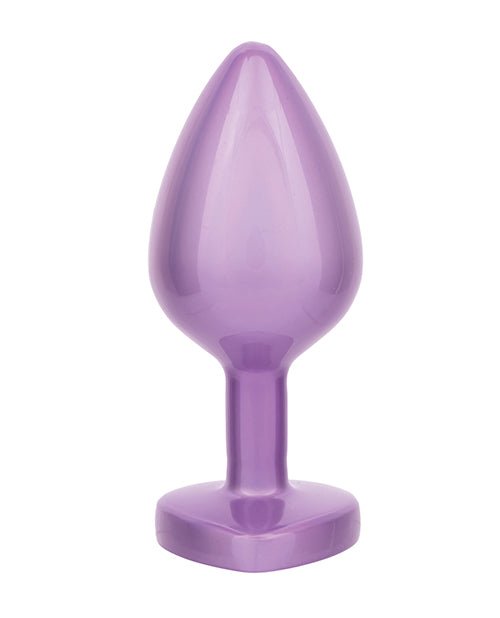 Jewel Amethyst Heart Butt Plug - Large, Purple | Shop Lowest Prices at fonlove.shop