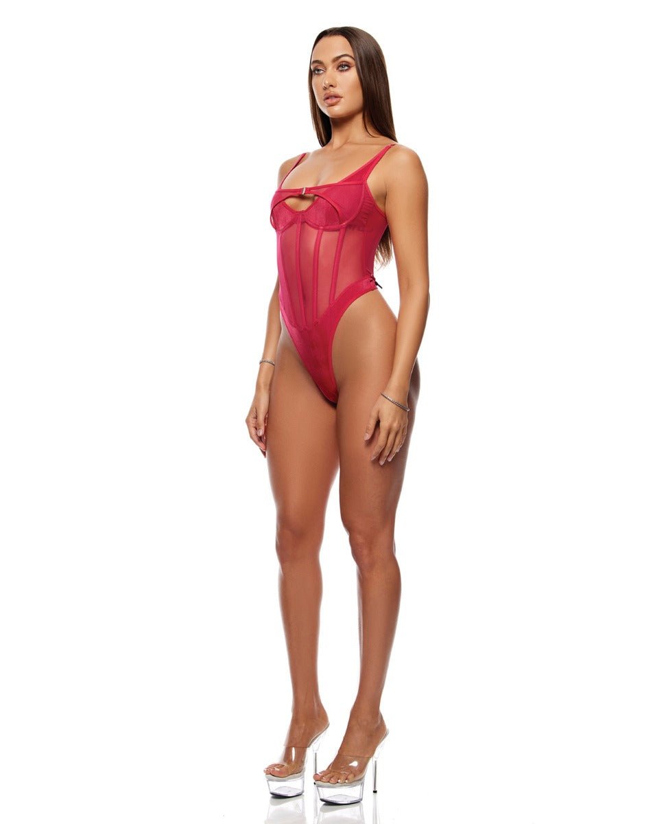 Layers To This Mesh and Knit Teddy - Pink SM | Shop Lowest Prices at fonlove.shop