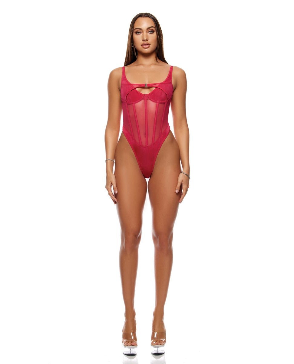Layers To This Mesh and Knit Teddy - Pink XL | Shop Lowest Prices at fonlove.shop