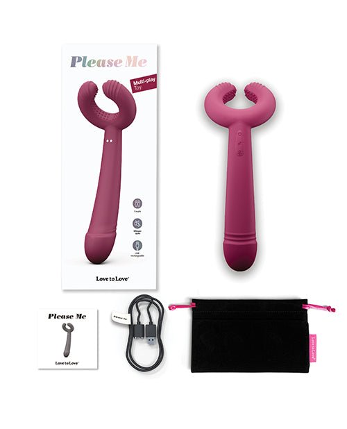 Love to Love Please Me Multi - Play Vibrator - Plum Star | Shop Lowest Prices at fonlove.shop