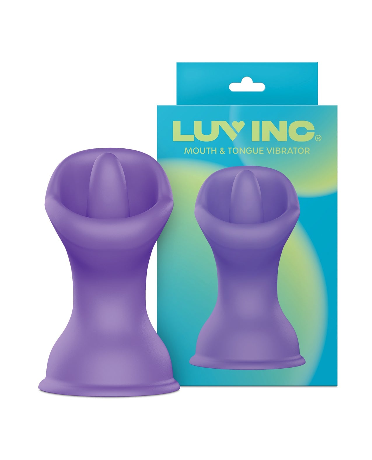 Luv Inc. Mouth & Tougue Suction Cup Vibrator - Purple | Shop Lowest Prices at fonlove.shop