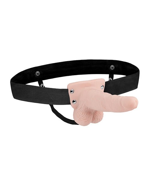 Lux Fetish 6" Rechargeable Strap On w/Balls - Ivory | Shop Lowest Prices at fonlove.shop
