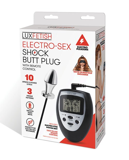 Lux Fetish Electro Sex Shock Butt Plug w/Remote | Shop Lowest Prices at fonlove.shop