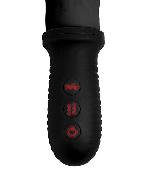 Master Series 8X Auto Pounder Vibrating & Thrusting Dildo w/Handle - Black | Shop Lowest Prices at fonlove.shop