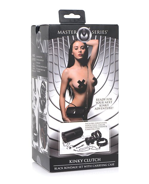 Master Series Kinky Clutch Black Bondage Set w/Carrying Case | Shop Lowest Prices at fonlove.shop