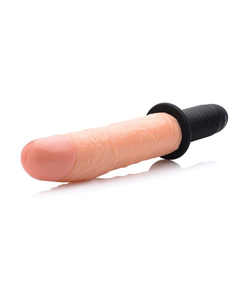 Master Series Onslaught 13 Mode XL Vibrating Dildo Thruster - Light | Shop Lowest Prices at fonlove.shop