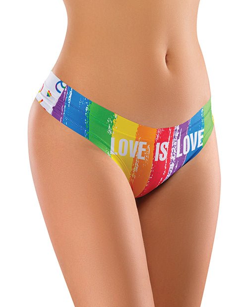Mememe Pride Love Is Printed Thong XL | Shop Lowest Prices at fonlove.shop