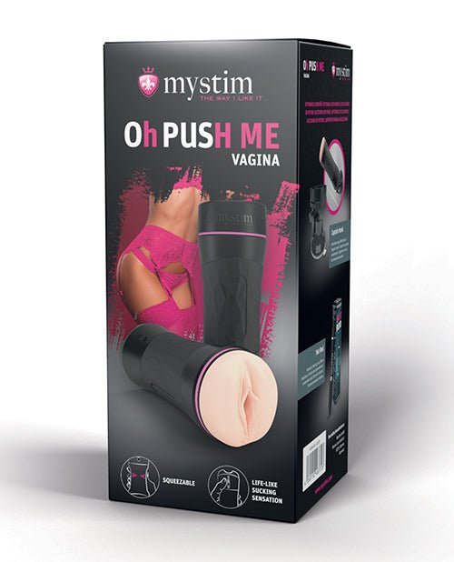 Mystim Oh - Pushme Vagina - Black | Shop Lowest Prices at fonlove.shop