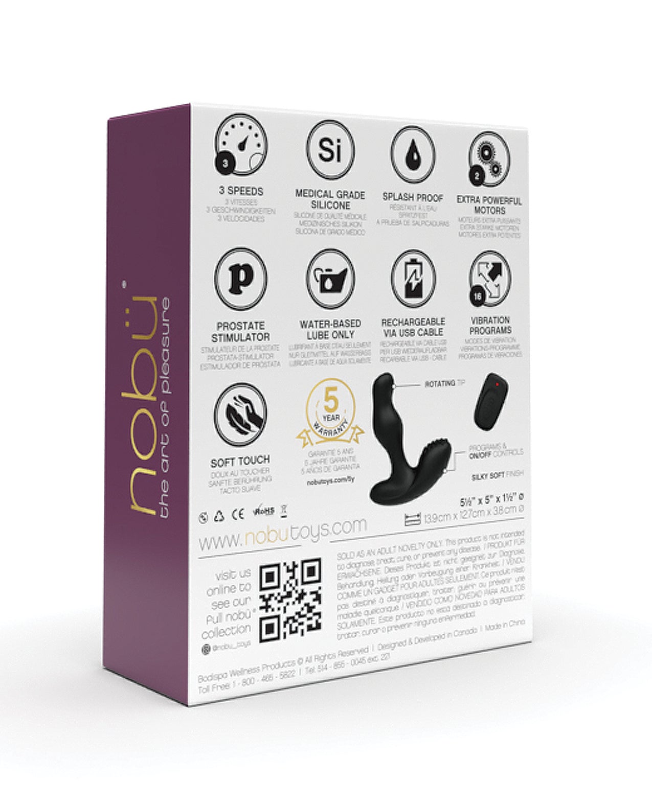 Nobu X - plore U Ezra Anal Vibrator - Black | Shop Lowest Prices at fonlove.shop