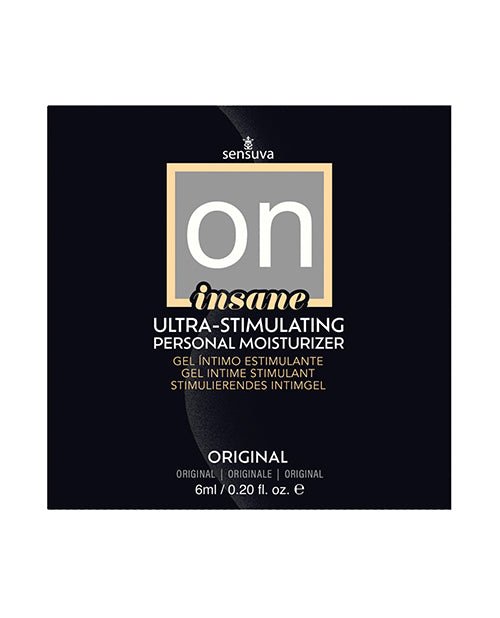 ON Insane Ultra Original Stimulating Personal Moisturizer - 6 ml Single Use Packet | Shop Lowest Prices at fonlove.shop