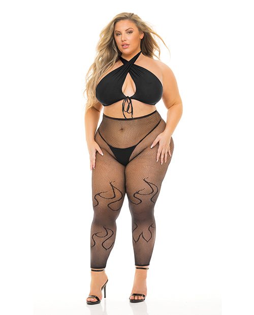 Pink Lipstick Gives You Hell Halter Bra, Pantyhose & G - string | Shop Lowest Prices at fonlove.shop