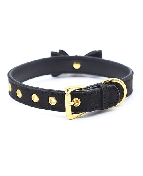 Plesur Cat Bell Bow Tie Collar - Black | Shop Lowest Prices at fonlove.shop