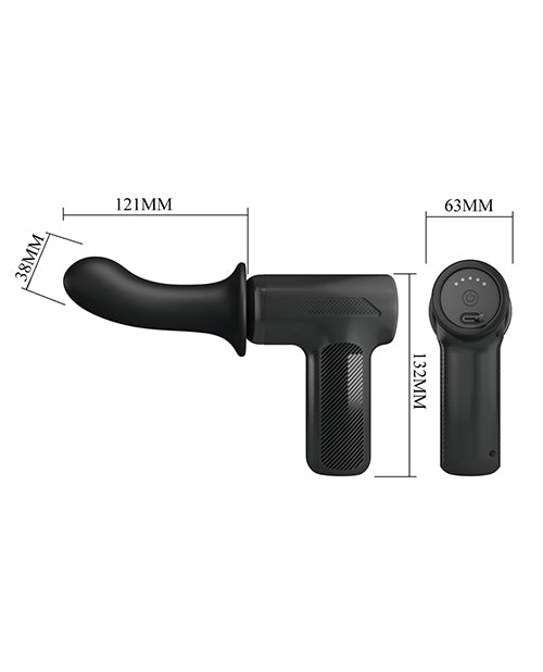 Pretty Love DJ Doctor Thrusting Gun Massager - Black | Shop Lowest Prices at fonlove.shop