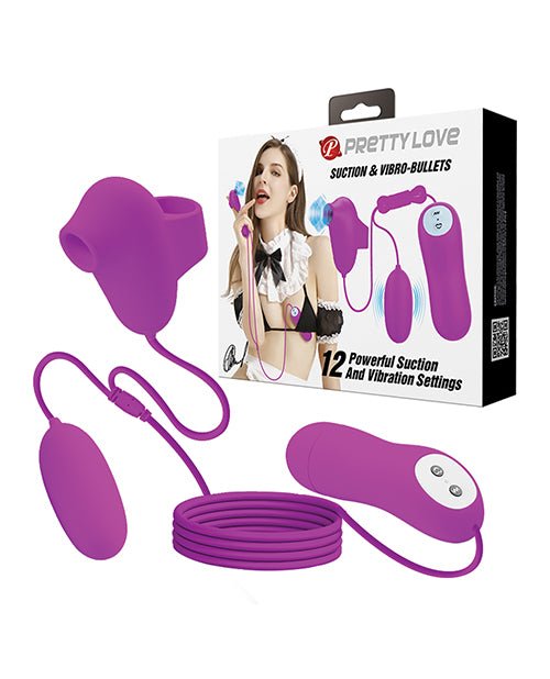 Pretty Love Suction & Vibro Bullets - Fuchsia | Shop Lowest Prices at fonlove.shop