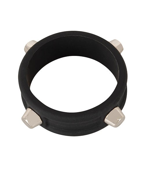 Rebel Cock Ring w/Studs - Black | Shop Lowest Prices at fonlove.shop