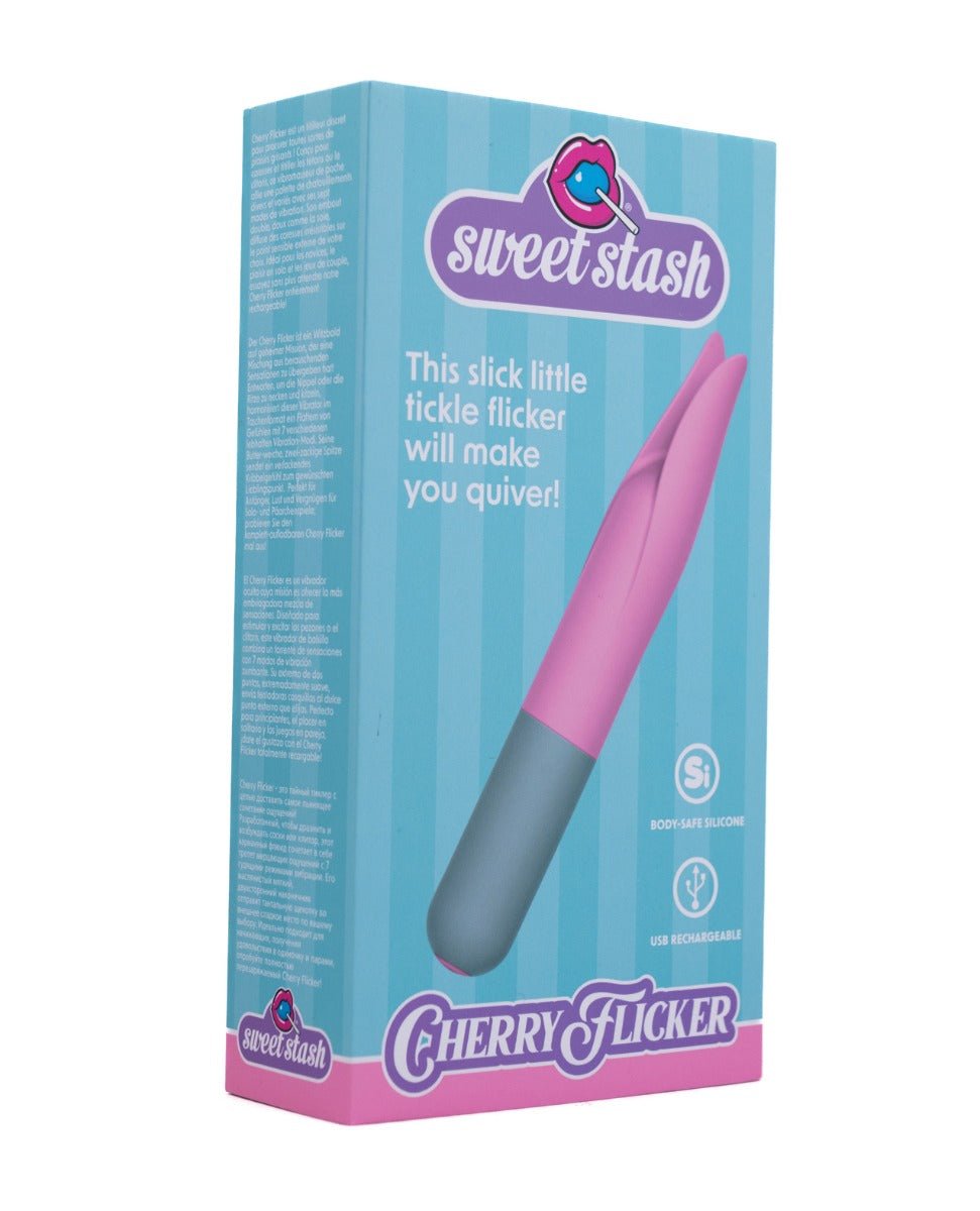 Rock Candy Cherry Flicker Clit Tickler - Pink/Grey | Shop Lowest Prices at fonlove.shop